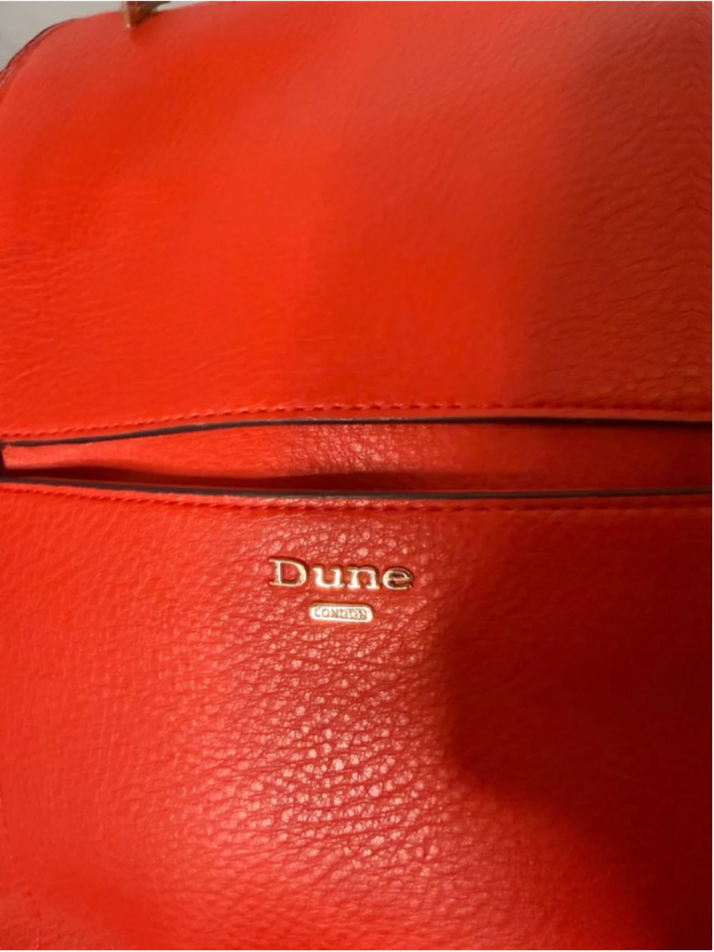 Dune London Red Faux Leather Backpack One Size